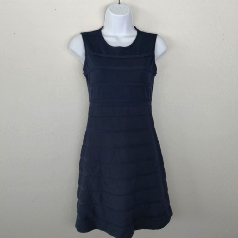 Theory Blue Alaqua B Flared Ponte Dress Size 2